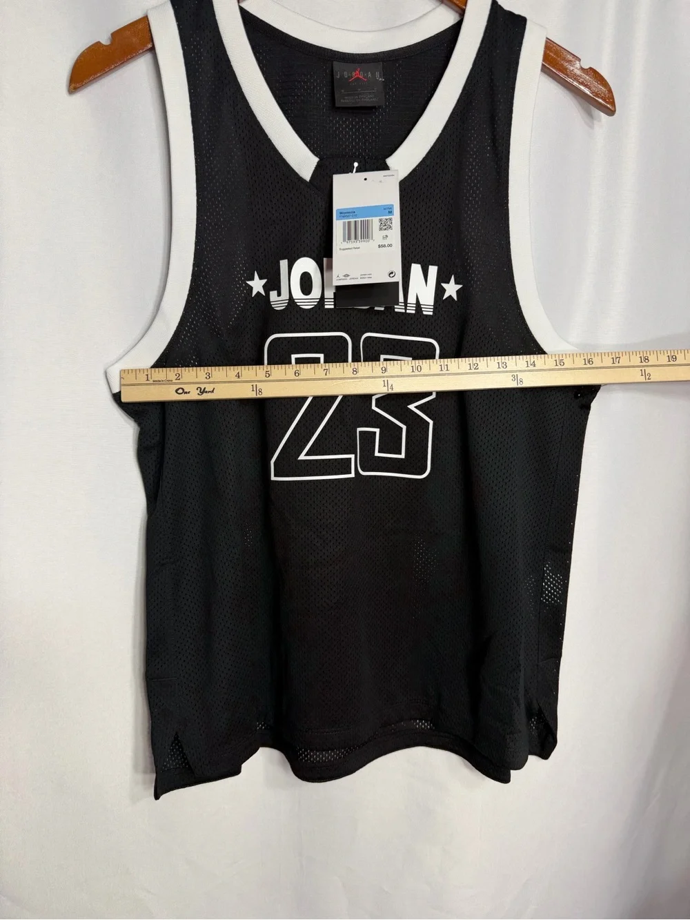 Jordan Black and White 23 Mesh women’s  Basketball Jersey size M